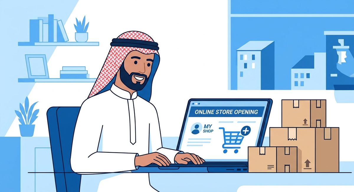 فتح متجر إلكتروني مجاني في السعودية